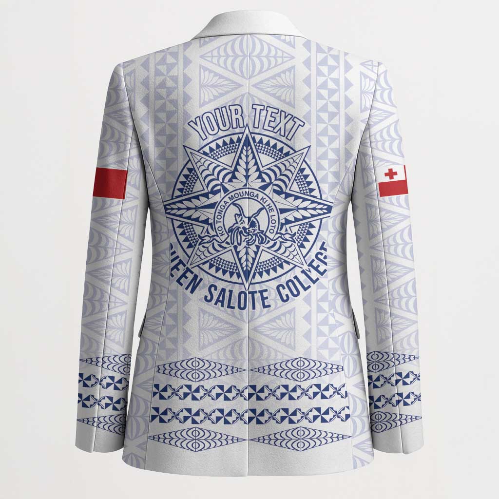 Queen Salote College 100 Years Anniversary Personalized Blazer Tonga QSC White - Polynesian Pride