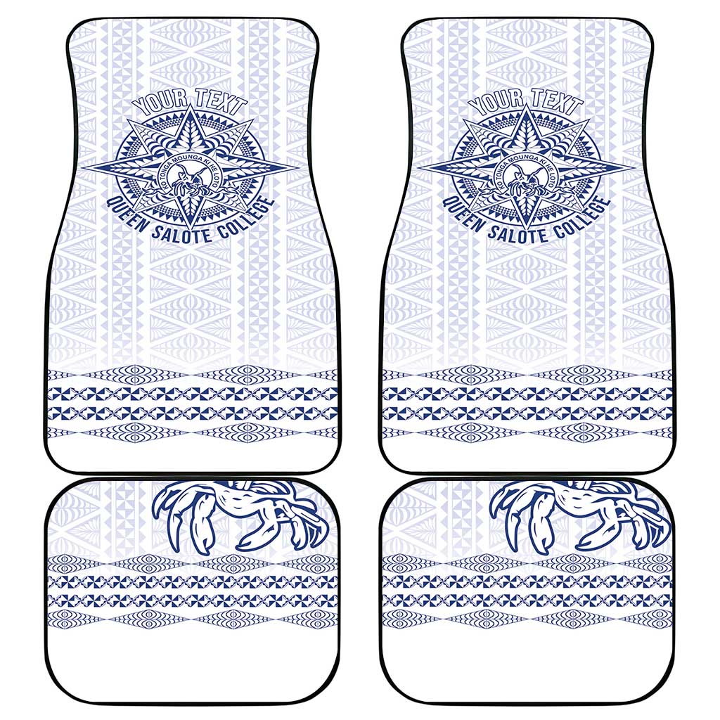 Queen Salote College 100 Years Anniversary Personalized Car Mats Tonga QSC White - Polynesian Pride