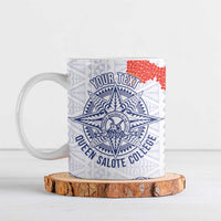 Queen Salote College 100 Years Anniversary Personalized Ceramic Mug Tonga QSC White - Polynesian Pride