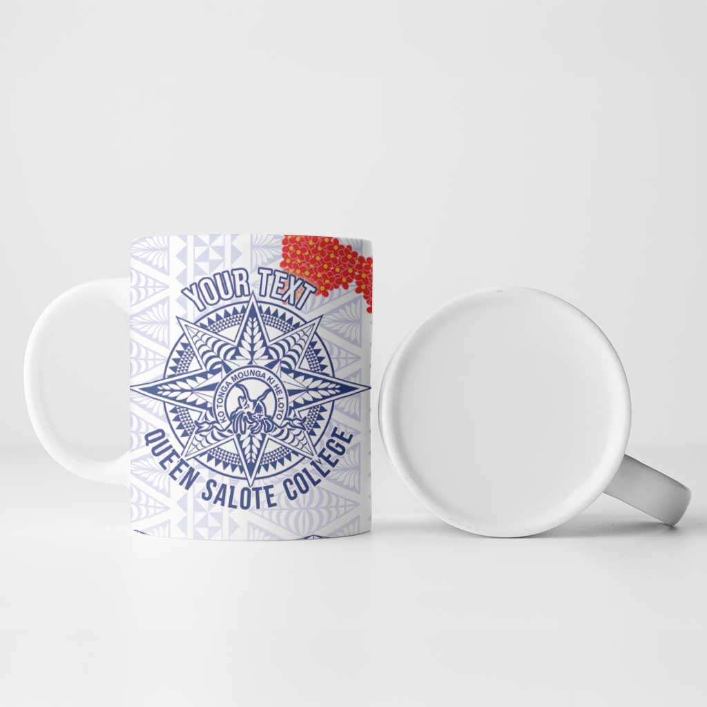 Queen Salote College 100 Years Anniversary Personalized Ceramic Mug Tonga QSC White - Polynesian Pride