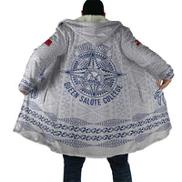 Queen Salote College 100 Years Anniversary Personalized Cloak Tonga QSC White - Polynesian Pride