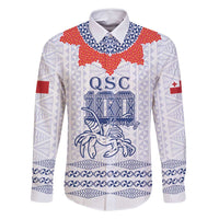 Queen Salote College 100 Years Anniversary Personalized Family Matching Mermaid Dress and Hawaiian Shirt Tonga QSC White - Polynesian Pride