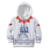 Queen Salote College 100 Years Anniversary Personalized Kid Hoodie Tonga QSC White - Polynesian Pride