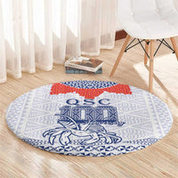 Queen Salote College 100 Years Anniversary Round Carpet Tonga QSC White - Polynesian Pride