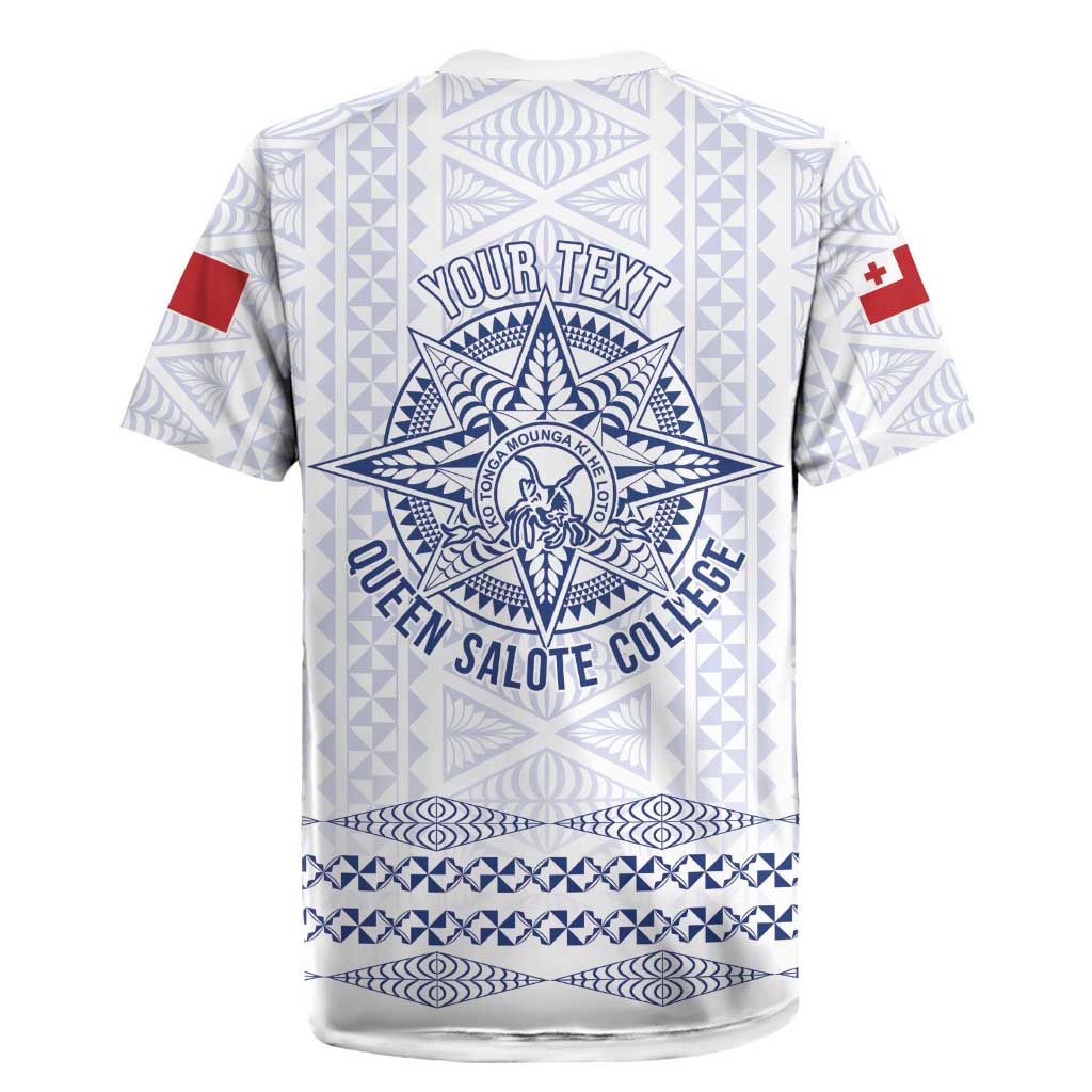 Queen Salote College 100 Years Anniversary Personalized Rugby Jersey Tonga QSC White - Polynesian Pride