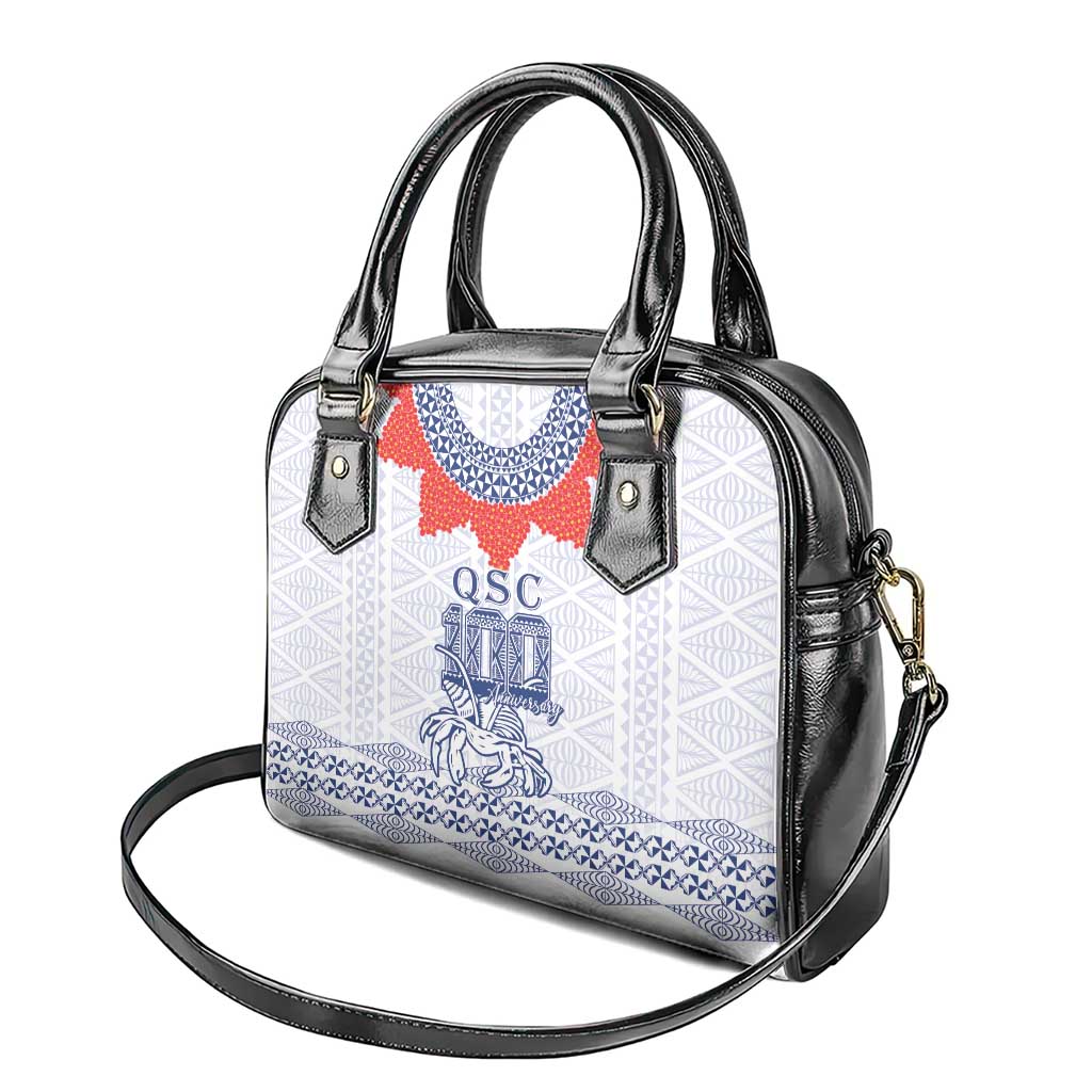 Queen Salote College 100 Years Anniversary Shoulder Handbag Tonga QSC White - Polynesian Pride