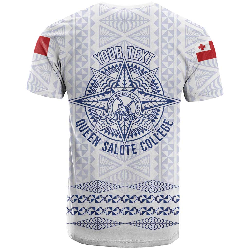 Queen Salote College 100 Years Anniversary Personalized T Shirt Tonga QSC White - Polynesian Pride