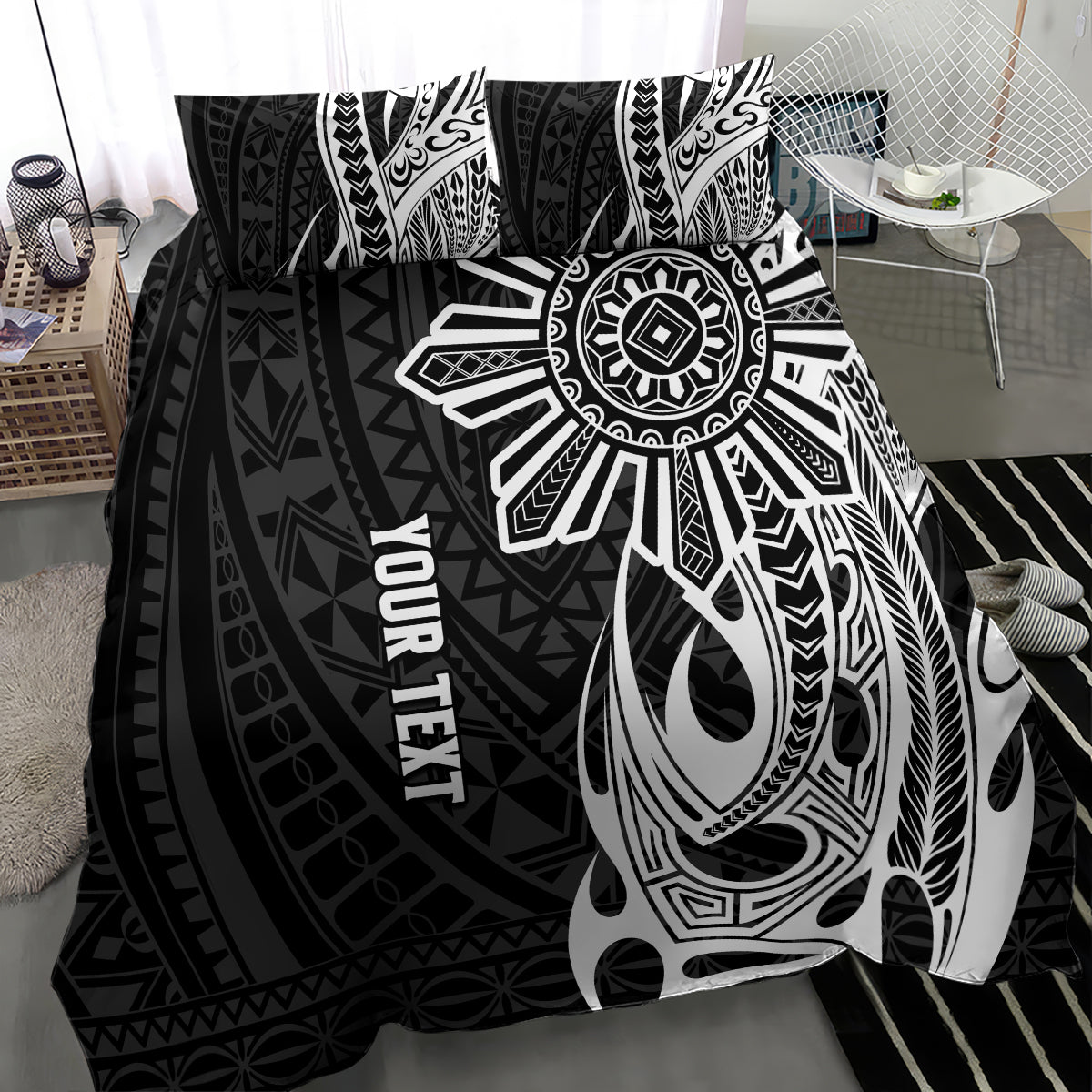 Personalised Philippines Bedding Set Tribal Sun LT7 - Polynesian Pride