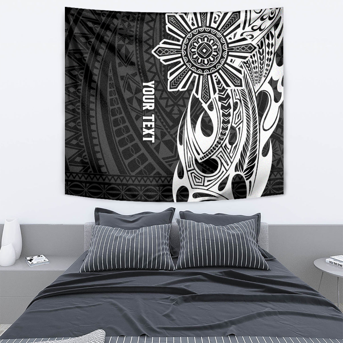 Personalised Philippines Tapestry Tribal Sun LT7 - Polynesian Pride