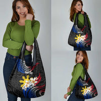 Personalised Philippines Tribal Grocery Bag Mix Plumeria - Flag Colors