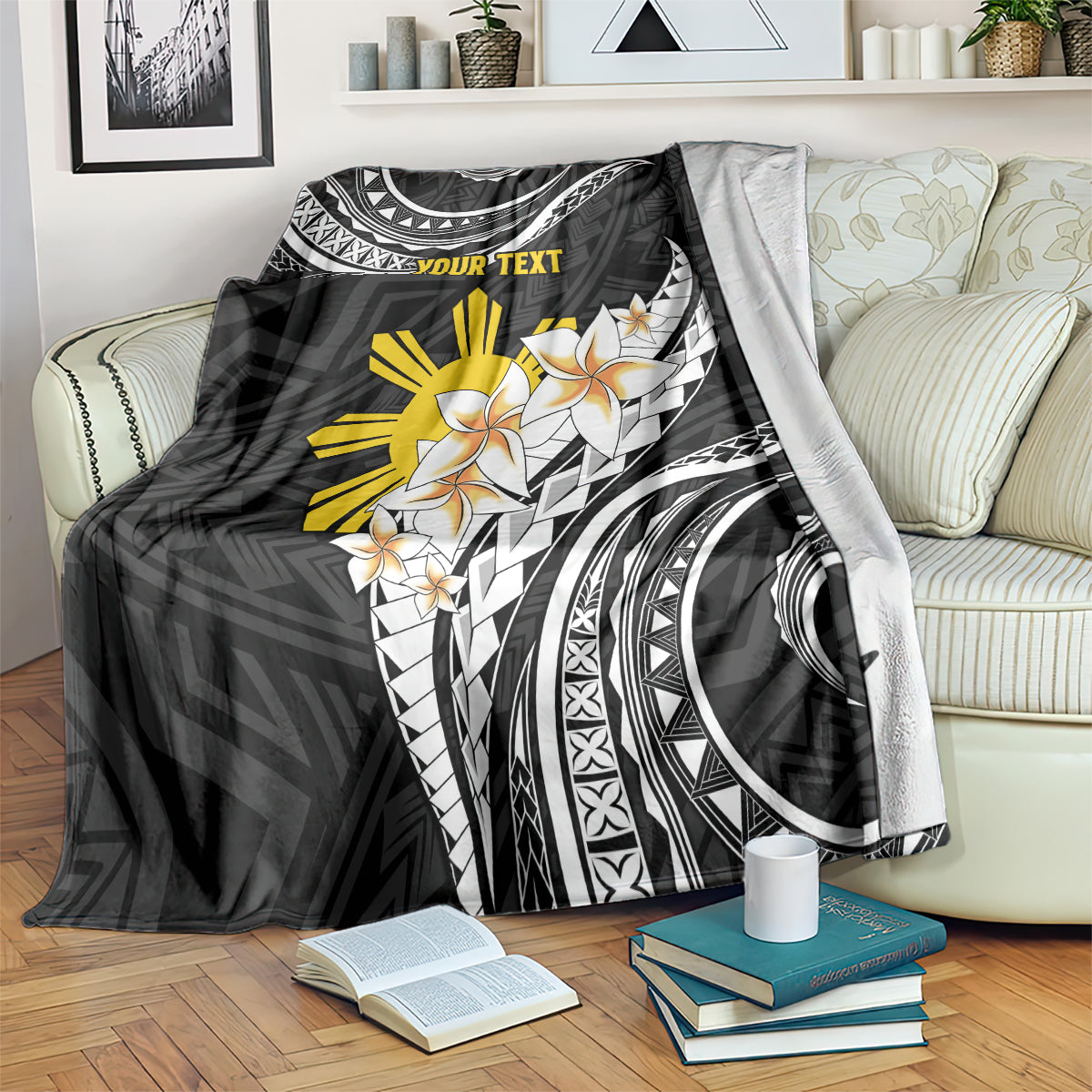Personalised Philippines Tribal Blanket Mix Plumeria LT7 - Polynesian Pride