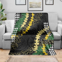 Hawaii Aloha Kakau Blanket Puakenikeni and Maile Lei Twist LT7 - Polynesian Pride