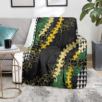Hawaii Aloha Kakau Blanket Puakenikeni and Maile Lei Twist LT7 - Polynesian Pride