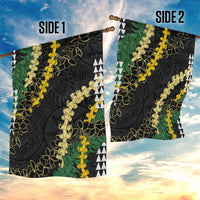 Hawaii Aloha Kakau Garden Flag Puakenikeni and Maile Lei Twist LT7 - Polynesian Pride