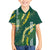 Hawaii Aloha Kakau Family Matching Tank Maxi Dress and Hawaiian Shirt Green Puakenikeni and Maile Lei Twist