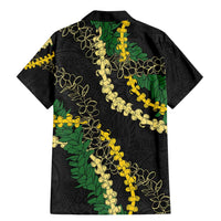 Hawaii Puakenikeni - Maile Lei Family Matching Mermaid Dress and Hawaiian Shirt Obsidian Black