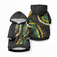 Hawaii Puakenikeni - Maile Lei Pet Hoodie Obsidian Black