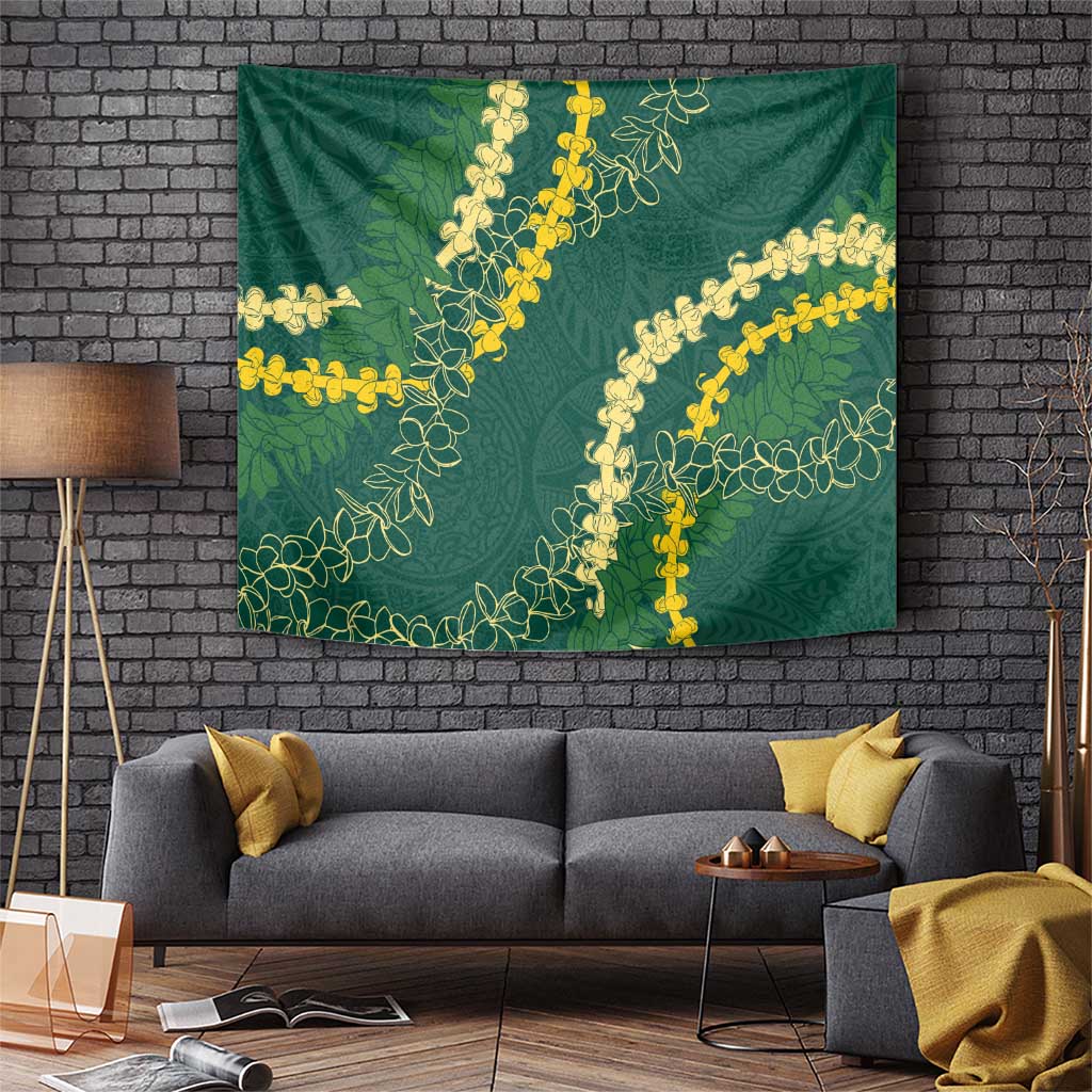 Hawaii Puakenikeni - Maile Lei Tapestry Sage Green LT7 Sage Green - Polynesian Pride