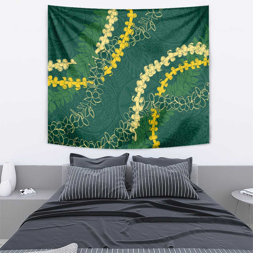 Hawaii Puakenikeni - Maile Lei Tapestry Sage Green LT7 - Polynesian Pride