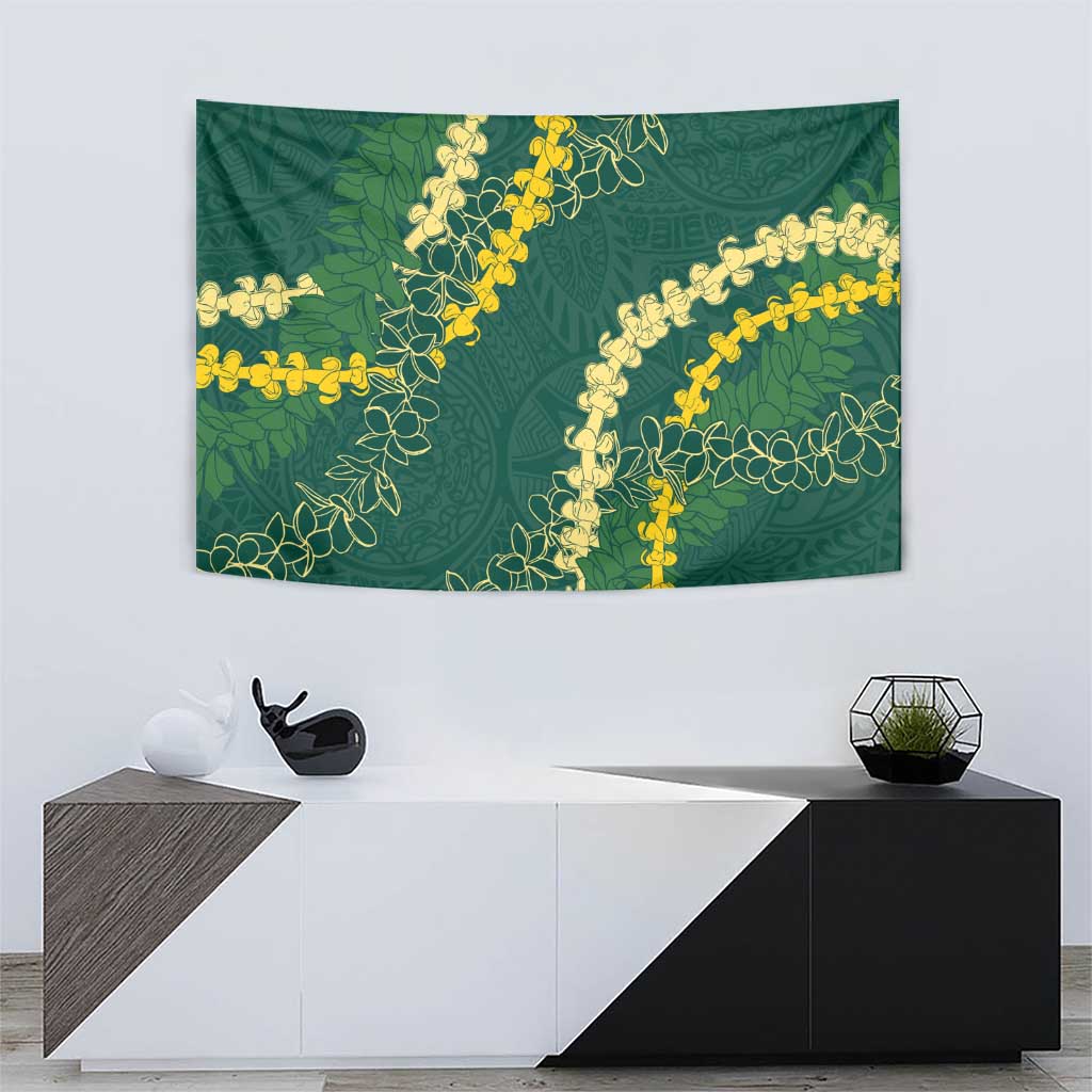Hawaii Puakenikeni - Maile Lei Tapestry Sage Green LT7 - Polynesian Pride