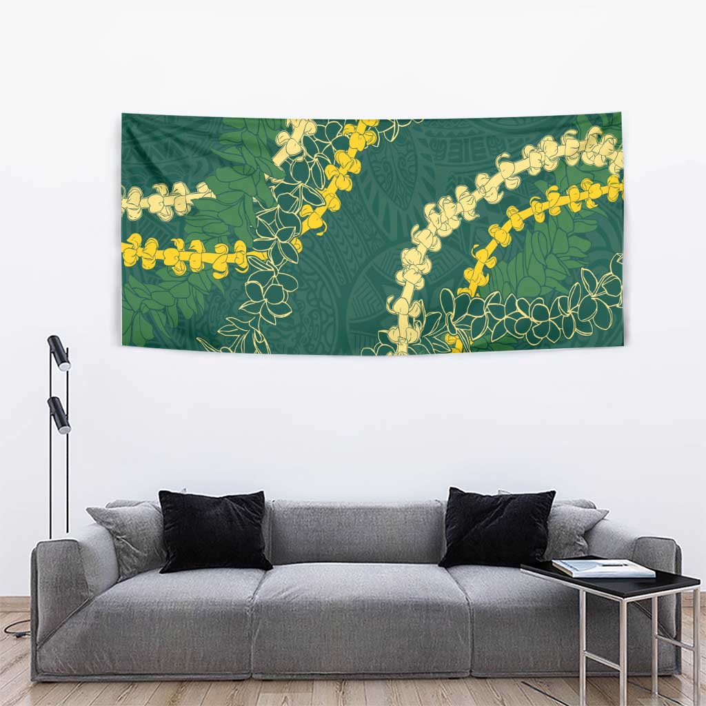 Hawaii Puakenikeni - Maile Lei Tapestry Sage Green LT7 - Polynesian Pride