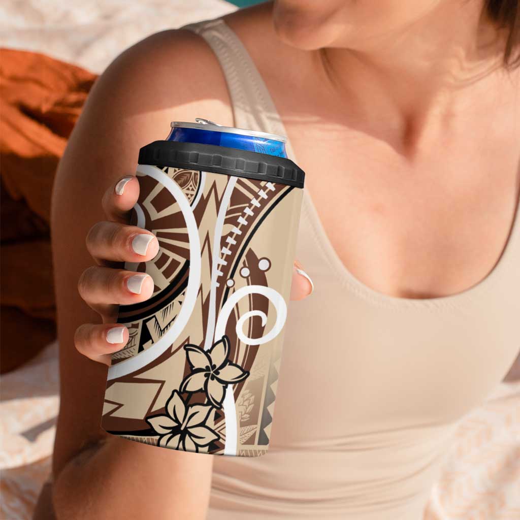 Samoa Siapo Classic Motif 4 in 1 Can Cooler Tumbler Manuia le tutoatasi o Samoa Independence