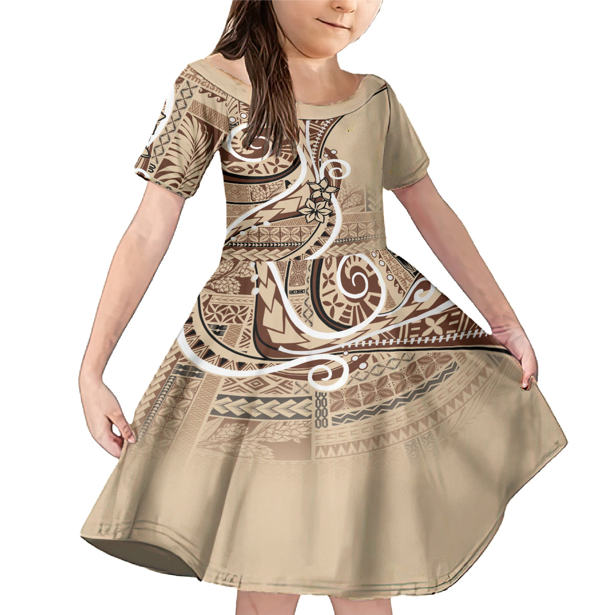 Samoa Siapo Classic Motif Family Matching Mermaid Dress and Hawaiian Shirt Manuia le tuto’atasi o Samoa Independence