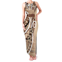 Samoa Siapo Classic Motif Family Matching Tank Maxi Dress and Hawaiian Shirt Manuia le tuto’atasi o Samoa Independence