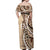 Samoa Siapo Classic Motif Off Shoulder Maxi Dress Manuia le tuto’atasi o Samoa Independence