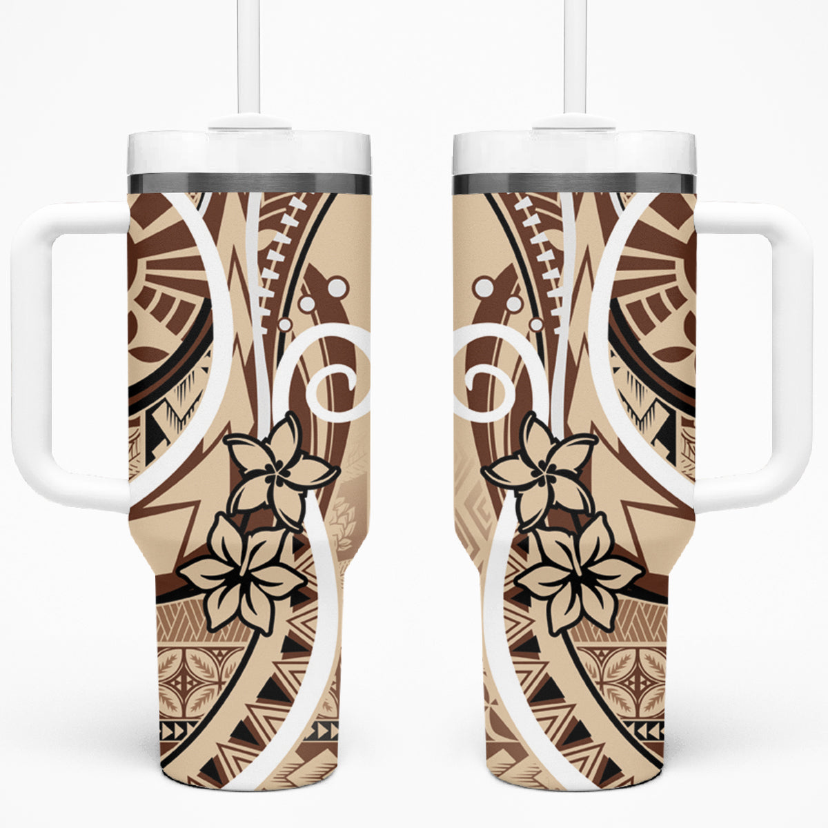 Samoa Siapo Classic Motif Tumbler With Handle Manuia le tutoatasi o Samoa Independence