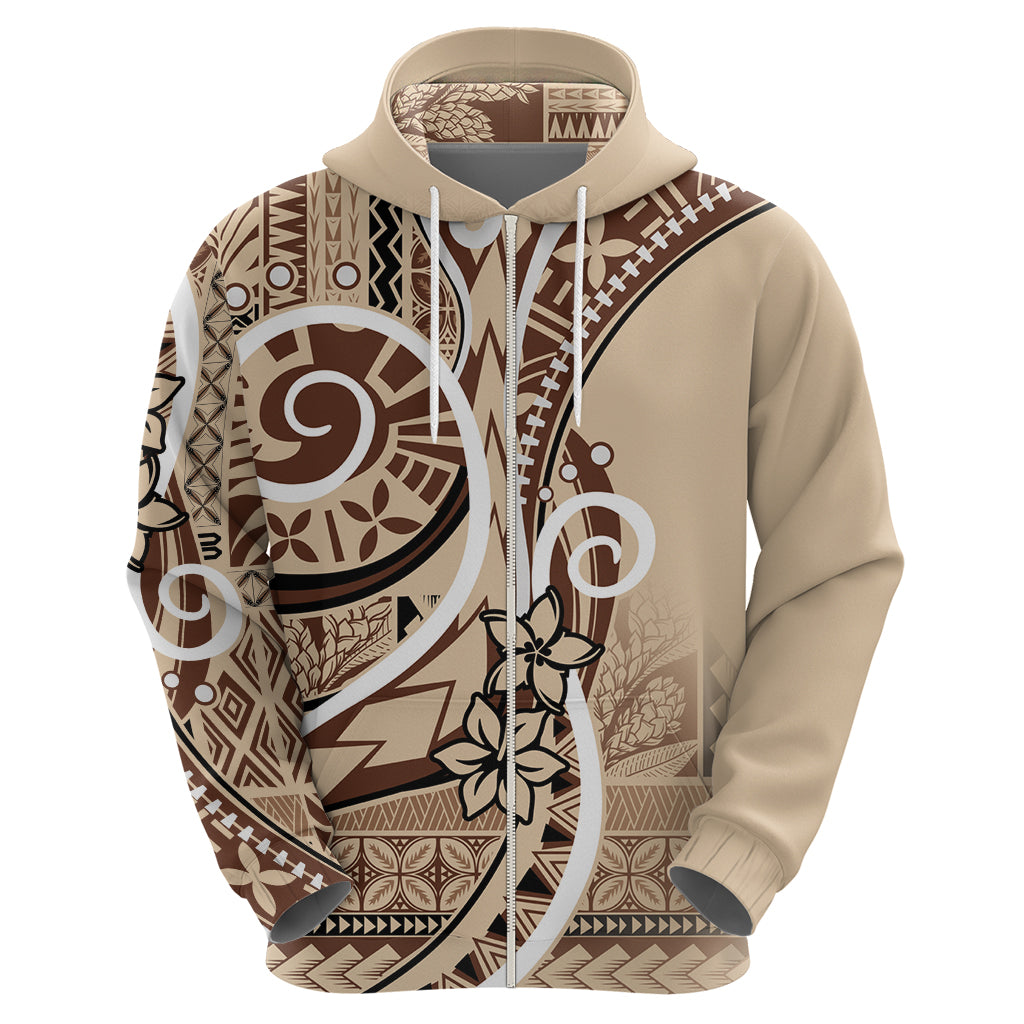 Samoa Siapo Classic Motif Zip Hoodie Manuia le tuto’atasi o Samoa Independence