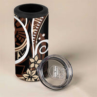 Samoa Siapo Classic Motif 4 in 1 Can Cooler Tumbler Manuia le tutoatasi o Samoa Independence Black Style