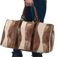 Polynesian Tribal Pattern Patchwork Picturesque Travel Bag Mocha LT7 - Polynesian Pride