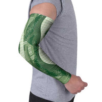 Polynesian Tribal Pattern Patchwork Picturesque Arm Sleeves Sage Green LT7 - Polynesian Pride