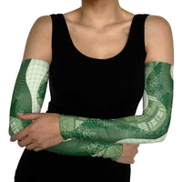 Polynesian Tribal Pattern Patchwork Picturesque Arm Sleeves Sage Green LT7 - Polynesian Pride
