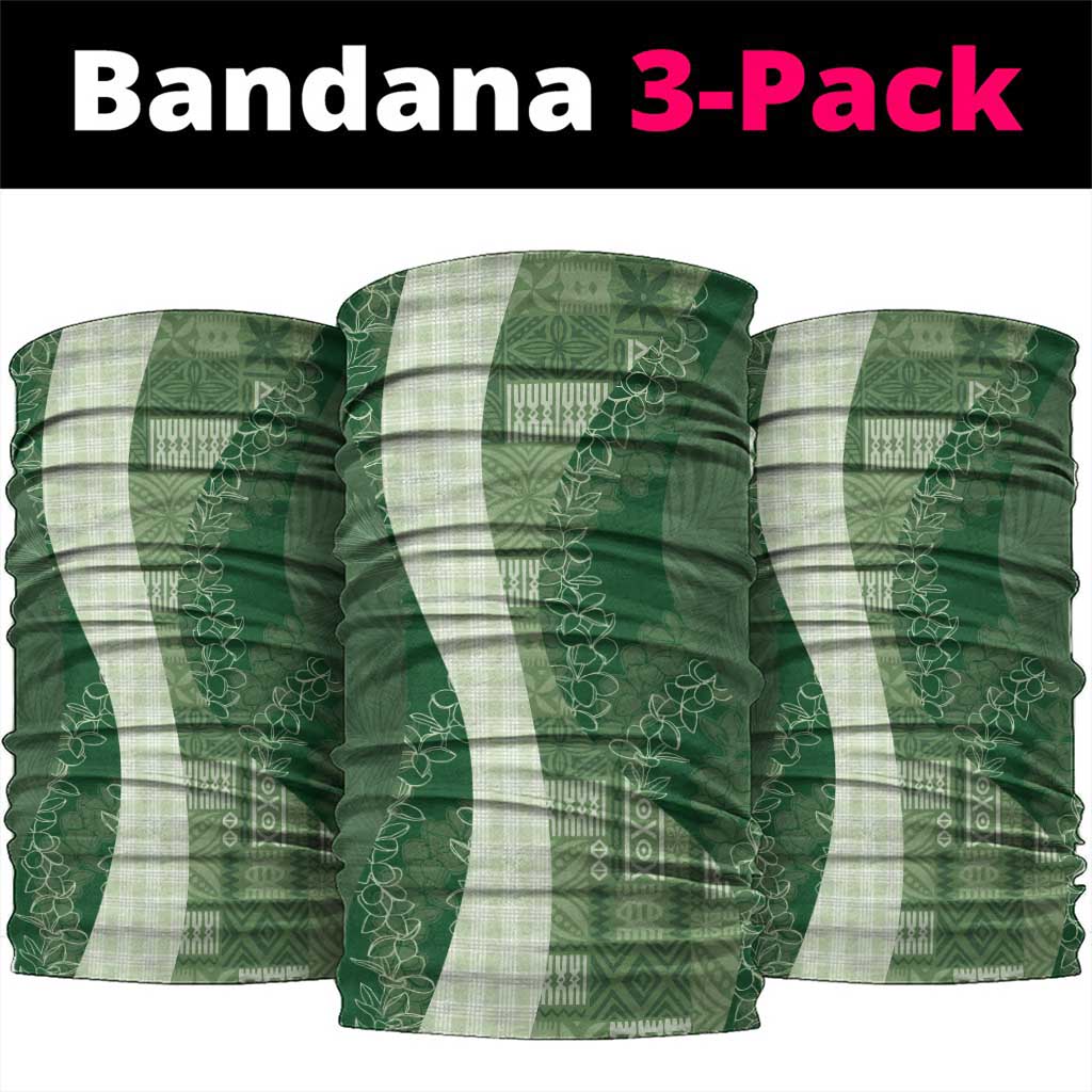 Polynesian Tribal Pattern Patchwork Picturesque Neck Gaiter Sage Green LT7 package One Size: 25*50cm Sage Green - Polynesian Pride