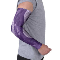 Polynesian Tribal Pattern Patchwork Picturesque Arm Sleeves Deep Violet LT7 - Polynesian Pride