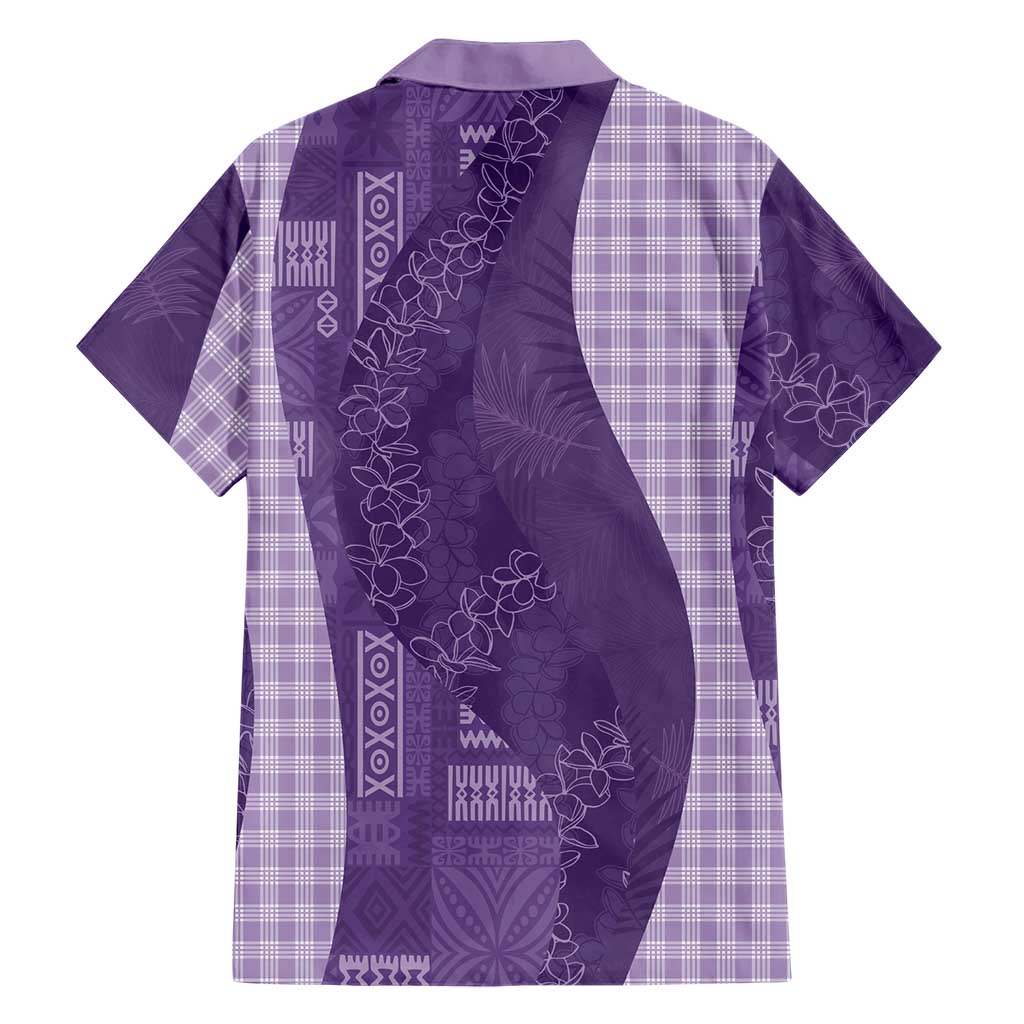 Polynesian Tribal Pattern Patchwork Picturesque Hawaiian Shirt Deep Violet LT7 - Polynesian Pride