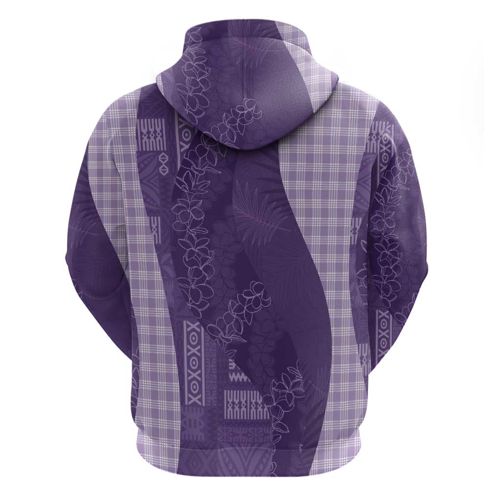 Polynesian Tribal Pattern Patchwork Picturesque Hoodie Deep Violet LT7 - Polynesian Pride