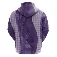 Polynesian Tribal Pattern Patchwork Picturesque Hoodie Deep Violet LT7 - Polynesian Pride