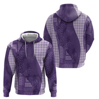 Polynesian Tribal Pattern Patchwork Picturesque Hoodie Deep Violet LT7 - Polynesian Pride