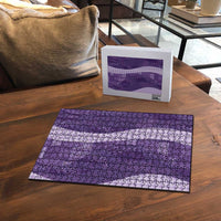Polynesian Tribal Pattern Patchwork Picturesque Puzzle Deep Violet LT7 - Polynesian Pride