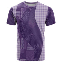 Polynesian Tribal Pattern Patchwork Picturesque T Shirt Deep Violet LT7 Violet - Polynesian Pride