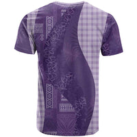 Polynesian Tribal Pattern Patchwork Picturesque T Shirt Deep Violet LT7 - Polynesian Pride