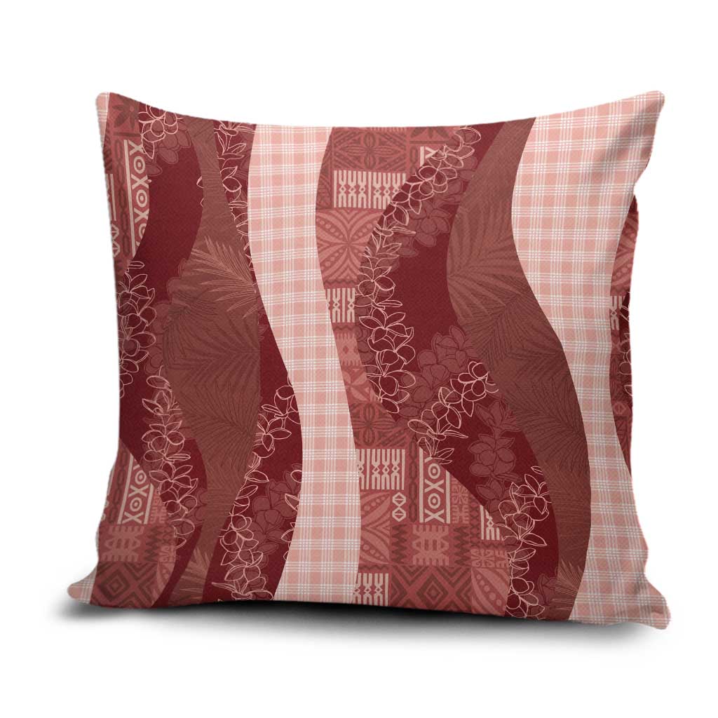 Polynesian Tribal Pattern Patchwork Picturesque Pillow Cover Crimson LT7 Crimson - Polynesian Pride