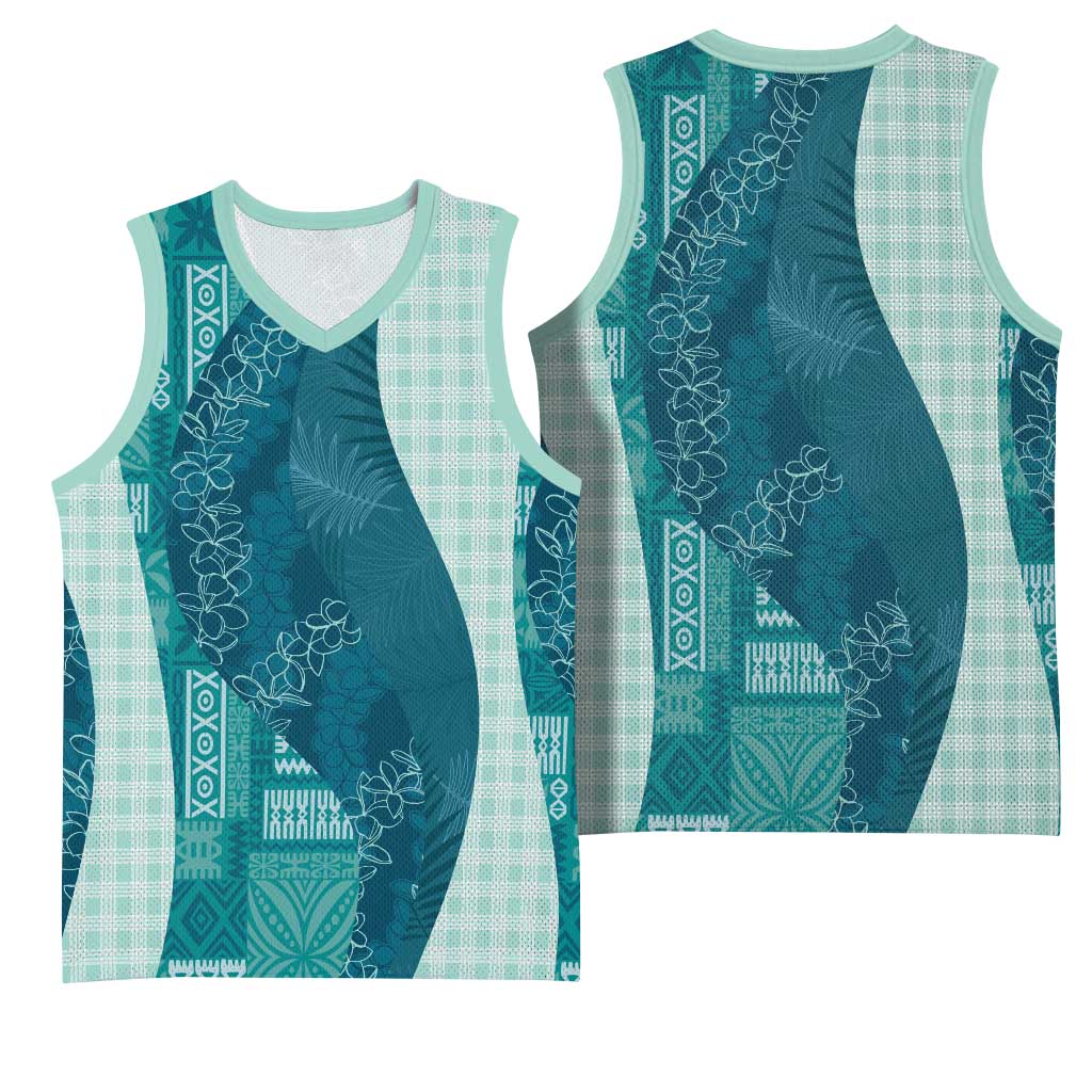 Polynesian Tribal Pattern Patchwork Picturesque Basketball Jersey Oceanic LT7 - Polynesian Pride