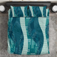 Polynesian Tribal Pattern Patchwork Picturesque Bedding Set Oceanic LT7 Blue - Polynesian Pride