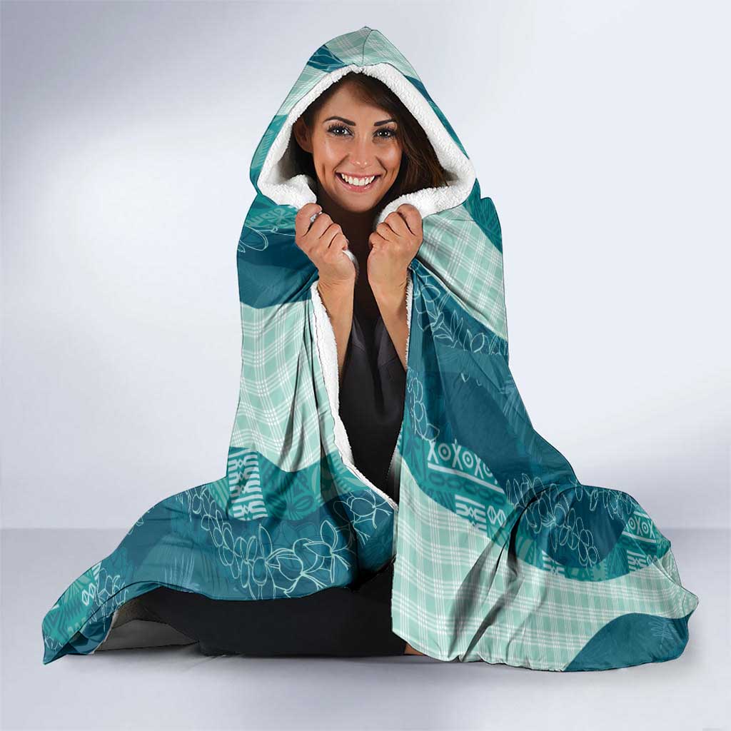 Polynesian Tribal Pattern Patchwork Picturesque Hooded Blanket Oceanic LT7 - Polynesian Pride