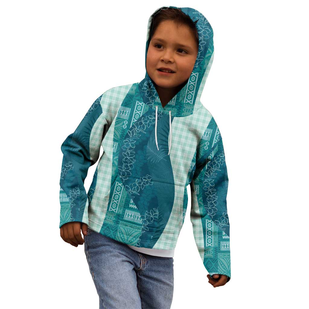 Polynesian Tribal Pattern Patchwork Picturesque Kid Hoodie Oceanic LT7 - Polynesian Pride