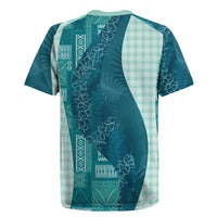 Polynesian Tribal Pattern Patchwork Picturesque Rugby Jersey Oceanic LT7 - Polynesian Pride